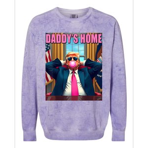 Trump 2024 Take America Back Daddys Home Colorblast Crewneck Sweatshirt