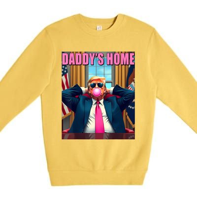 Trump 2024 Take America Back Daddys Home Premium Crewneck Sweatshirt