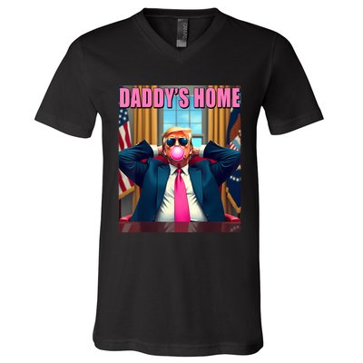 Trump 2024 Take America Back Daddys Home V-Neck T-Shirt