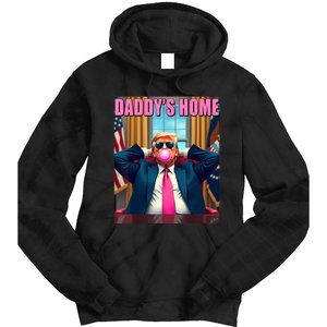 Trump 2024 Take America Back Daddys Home Tie Dye Hoodie