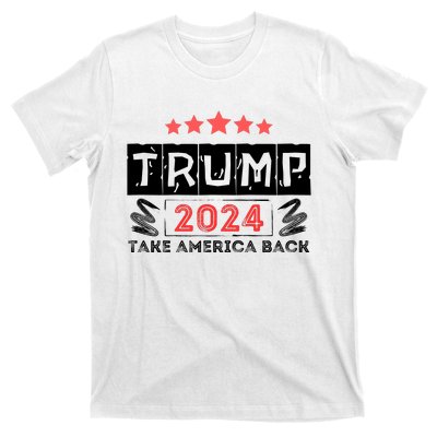 Trump 2024 Take America Back Slogan T-Shirt