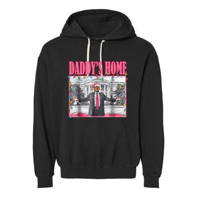 Trump 2024 Take America Back Daddys Home Christmas Garment-Dyed Fleece Hoodie