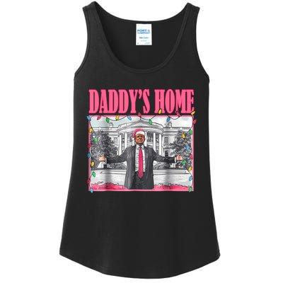 Trump 2024 Take America Back Daddys Home Christmas Ladies Essential Tank