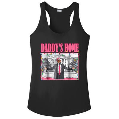 Trump 2024 Take America Back Daddys Home Christmas Ladies PosiCharge Competitor Racerback Tank