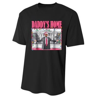 Trump 2024 Take America Back Daddys Home Christmas Performance Sprint T-Shirt