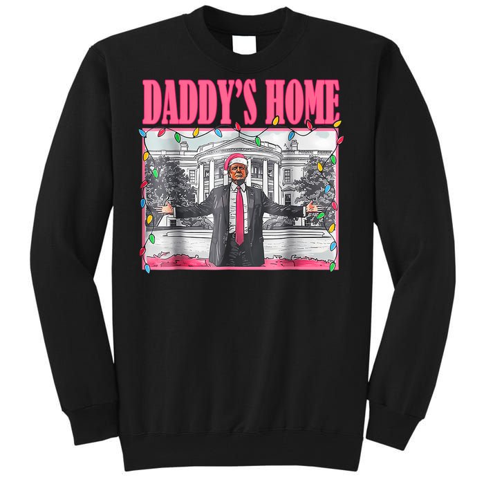 Trump 2024 Take America Back Daddys Home Christmas Tall Sweatshirt