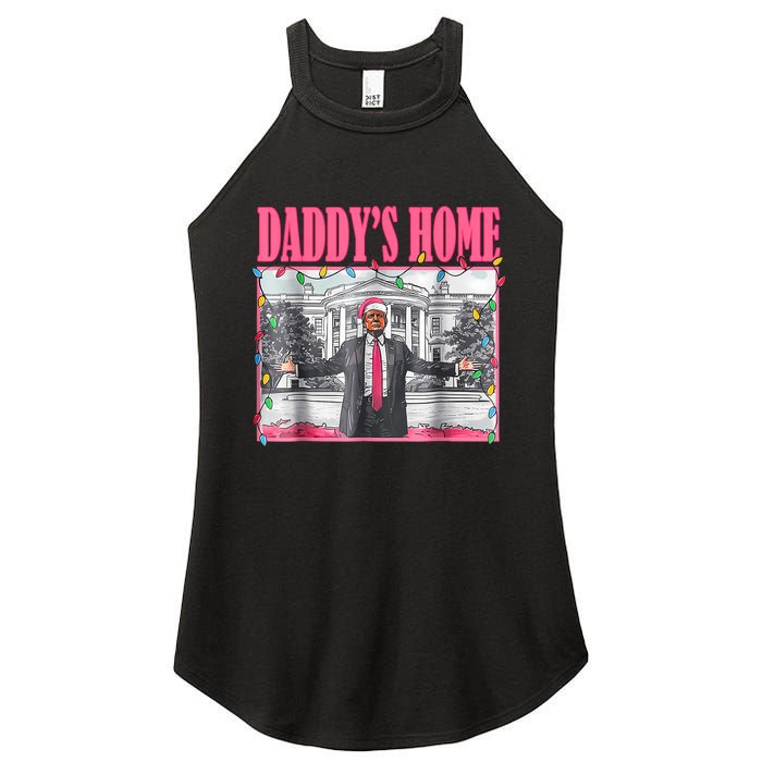 Trump 2024 Take America Back Daddys Home Christmas Women's Perfect Tri Rocker Tank