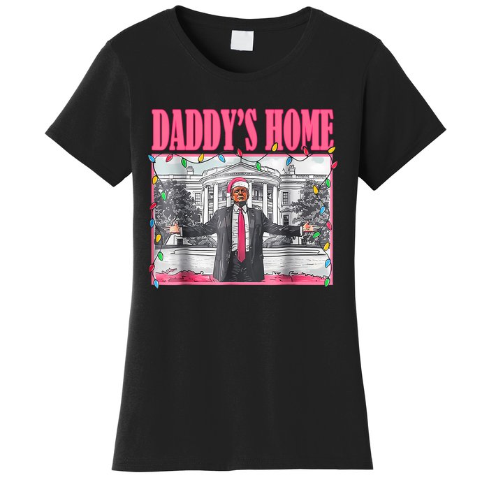 Trump 2024 Take America Back Daddys Home Christmas Women's T-Shirt