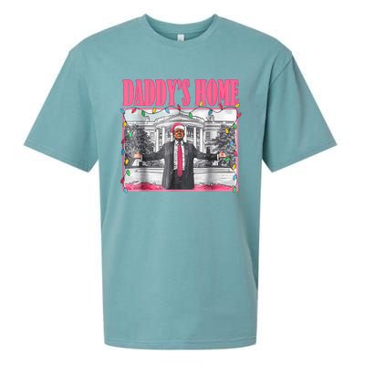 Trump 2024 Take America Back Daddys Home Christmas Sueded Cloud Jersey T-Shirt