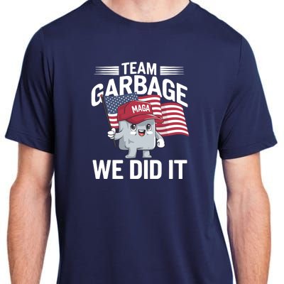 Trump 2024 Team Garbage Victory Trump 47th President Adult ChromaSoft Performance T-Shirt