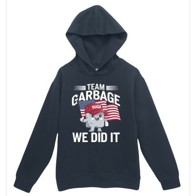 Trump 2024 Team Garbage Victory Trump 47th President Urban Pullover Hoodie