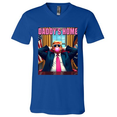 Trump 2024 Take America Back DaddyS Home V-Neck T-Shirt