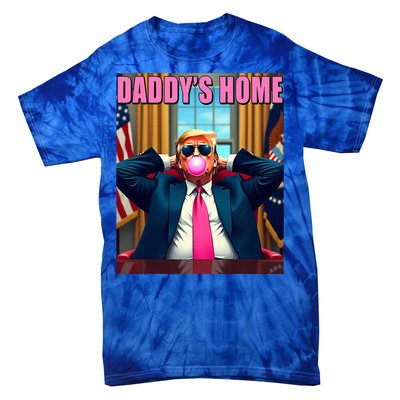 Trump 2024 Take America Back DaddyS Home Tie-Dye T-Shirt