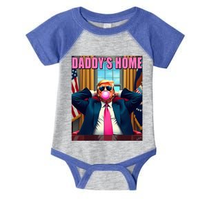 Trump 2024 Take America Back DaddyS Home Infant Baby Jersey Bodysuit