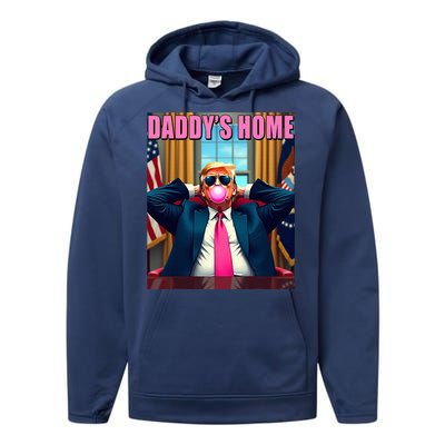 Trump 2024 Take America Back DaddyS Home Performance Fleece Hoodie