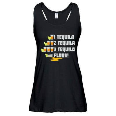 Tequila 2 Tequila 3 Tequila Floor Cinco De Mayo Ladies Essential Flowy Tank