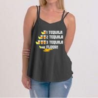 Tequila 2 Tequila 3 Tequila Floor Cinco De Mayo Women's Strappy Tank