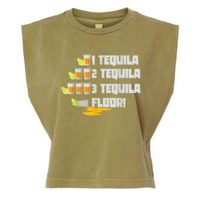 Tequila 2 Tequila 3 Tequila Floor Cinco De Mayo Garment-Dyed Women's Muscle Tee