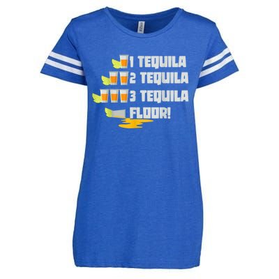 Tequila 2 Tequila 3 Tequila Floor Cinco De Mayo Enza Ladies Jersey Football T-Shirt