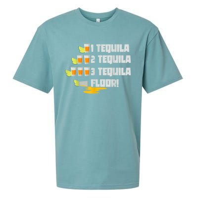 Tequila 2 Tequila 3 Tequila Floor Cinco De Mayo Sueded Cloud Jersey T-Shirt