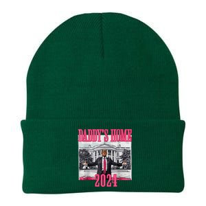 Trump 2024 Take America Back Daddys Home Trump 2024 Knit Cap Winter Beanie