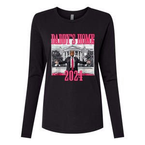 Trump 2024 Take America Back Daddys Home Trump 2024 Womens Cotton Relaxed Long Sleeve T-Shirt