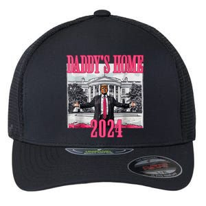 Trump 2024 Take America Back Daddys Home Trump 2024 Flexfit Unipanel Trucker Cap