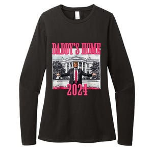 Trump 2024 Take America Back Daddys Home Trump 2024 Womens CVC Long Sleeve Shirt