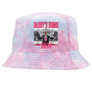 Trump 2024 Take America Back Daddys Home Trump 2024 Tie-Dyed Bucket Hat