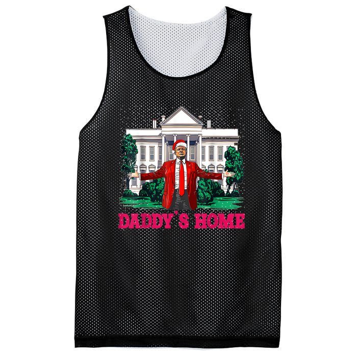 Trump 2024 Take America Back Daddys Home Christmas Mesh Reversible Basketball Jersey Tank