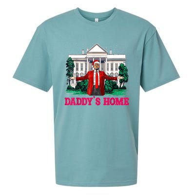 Trump 2024 Take America Back Daddys Home Christmas Sueded Cloud Jersey T-Shirt