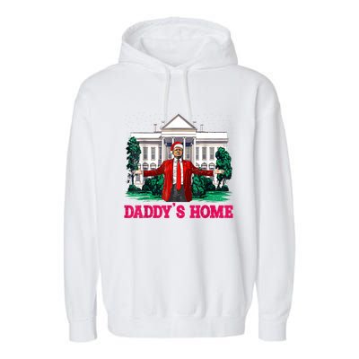 Trump 2024 Take America Back Daddys Home Christmas Garment-Dyed Fleece Hoodie