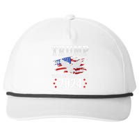 Trump 2024 Take America Back Grunge Snapback Five-Panel Rope Hat