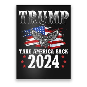 Trump 2024 Take America Back Grunge Poster