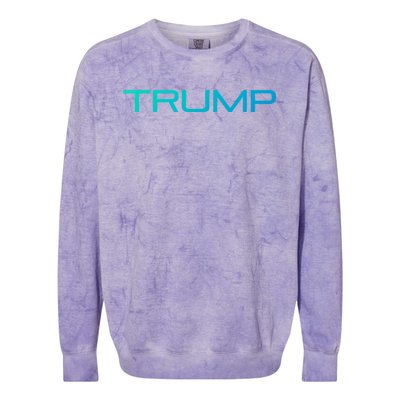 Trump 2024 Take America Back Again Meaningful Gift Colorblast Crewneck Sweatshirt