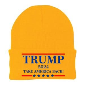 Trump 2024 Take America Back USA President Vote Knit Cap Winter Beanie