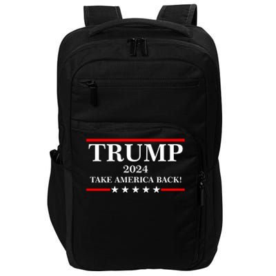 Trump 2024 Take America Back USA President Vote Impact Tech Backpack