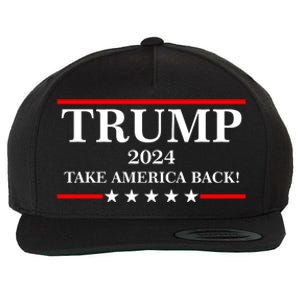 Trump 2024 Take America Back USA President Vote Wool Snapback Cap