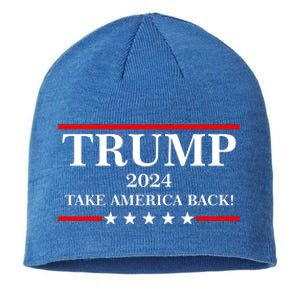 Trump 2024 Take America Back USA President Vote Sustainable Beanie