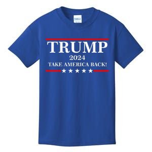 Trump 2024 Take America Back USA President Vote Kids T-Shirt