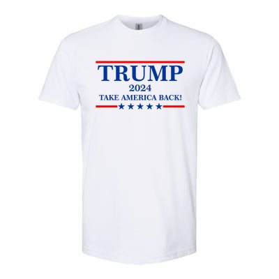 Trump 2024 Take America Back USA President Vote Softstyle CVC T-Shirt