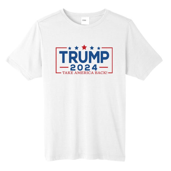 Trump 2024 Take America Back Tall Fusion ChromaSoft Performance T-Shirt