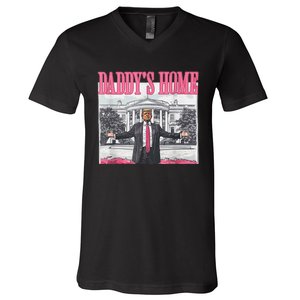 Trump 2024 Take America Back DaddyS Home Trump 2024 V-Neck T-Shirt