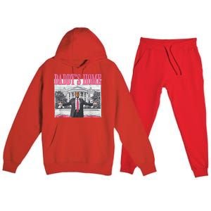 Trump 2024 Take America Back DaddyS Home Trump 2024 Premium Hooded Sweatsuit Set