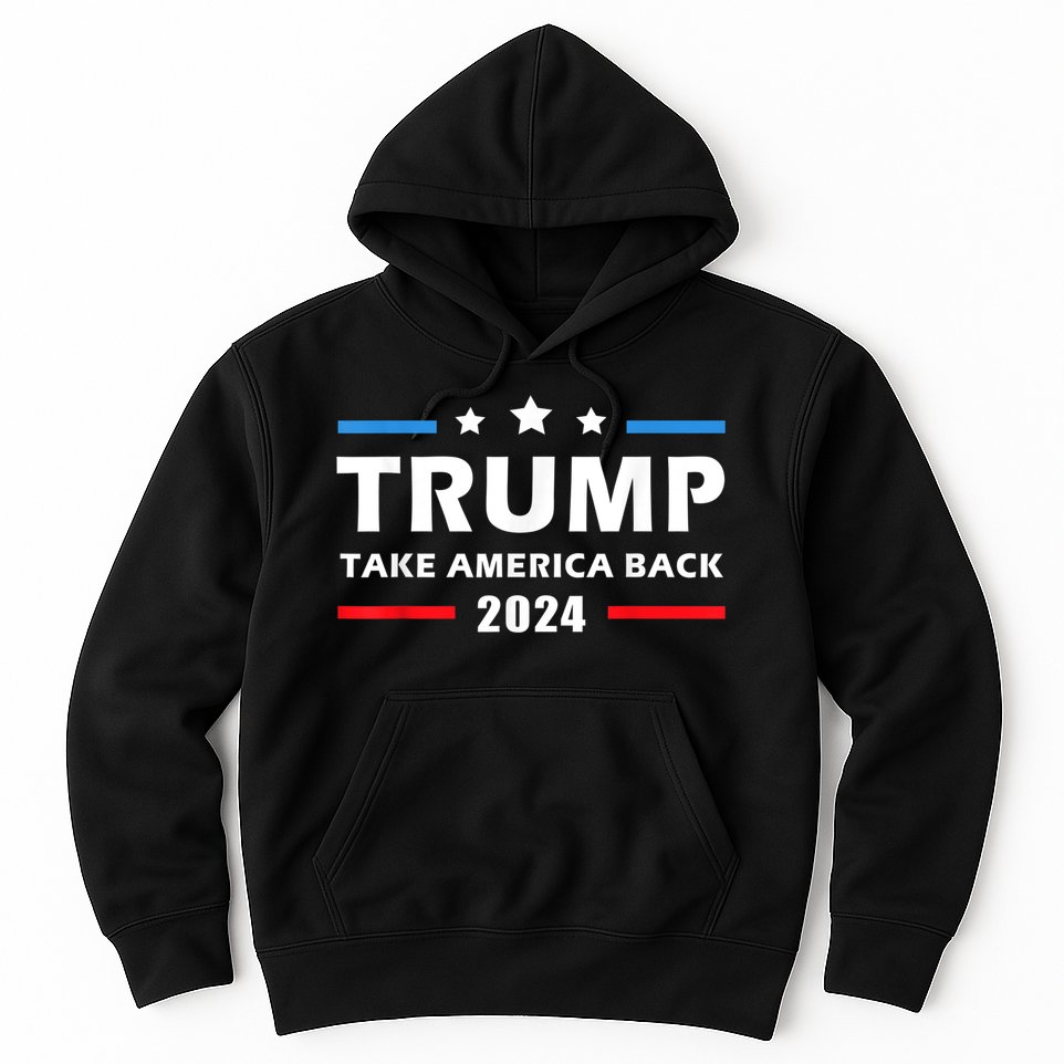 Trump 2024 Take America Back Election Patriotic Second Term Hoodie