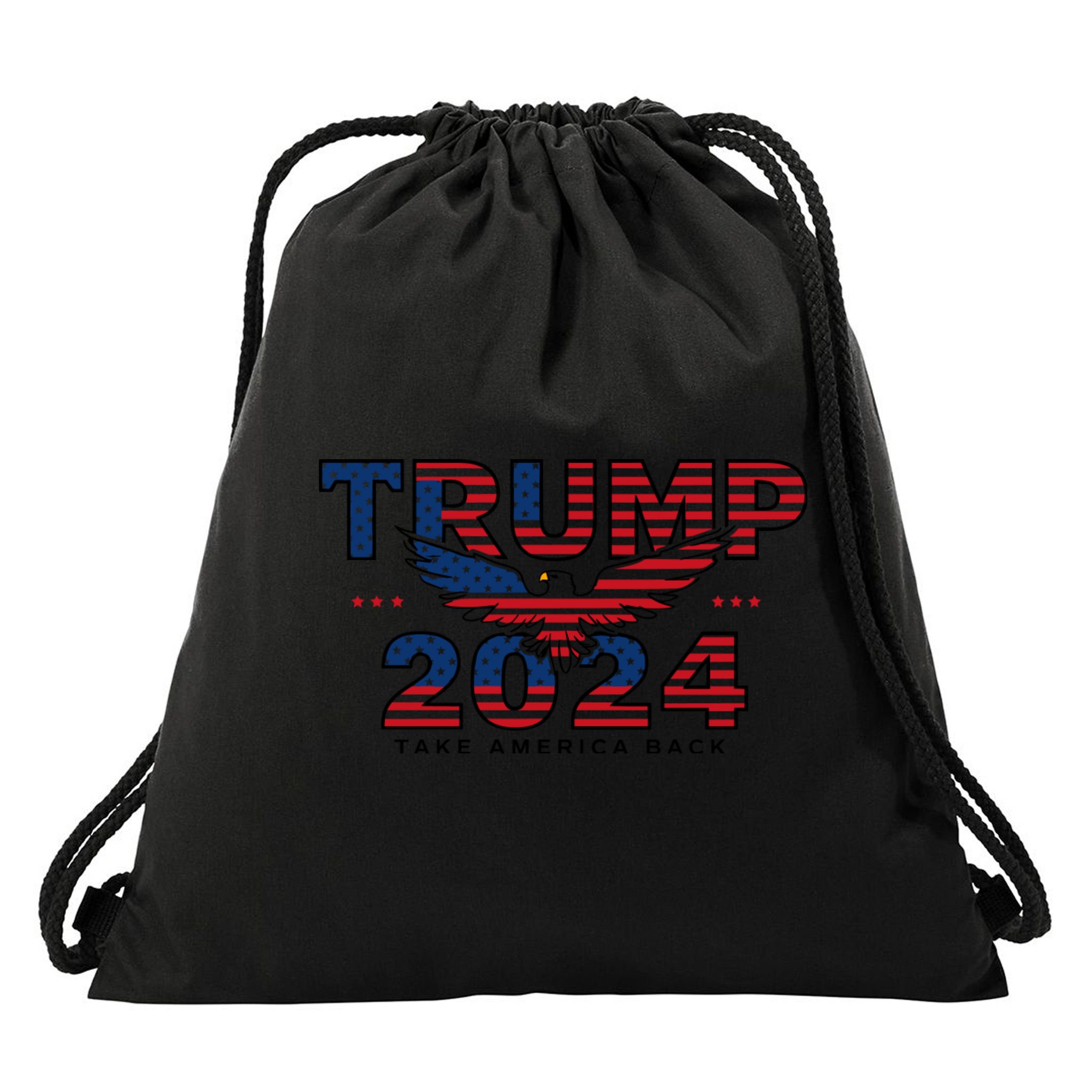 Trump 2024 Take America Back President Drawstring Bag