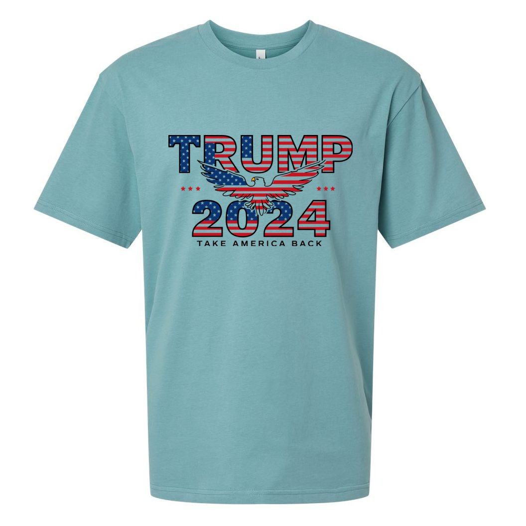 Trump 2024 Take America Back President Sueded Cloud Jersey T-Shirt