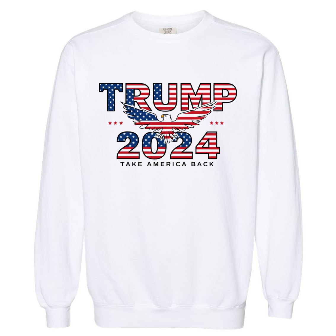 Trump 2024 Take America Back President Garment-Dyed Sweatshirt