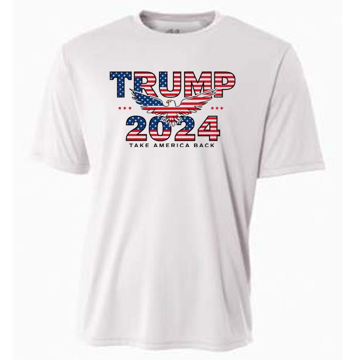 Trump 2024 Take America Back President Cooling Performance Crew T-Shirt