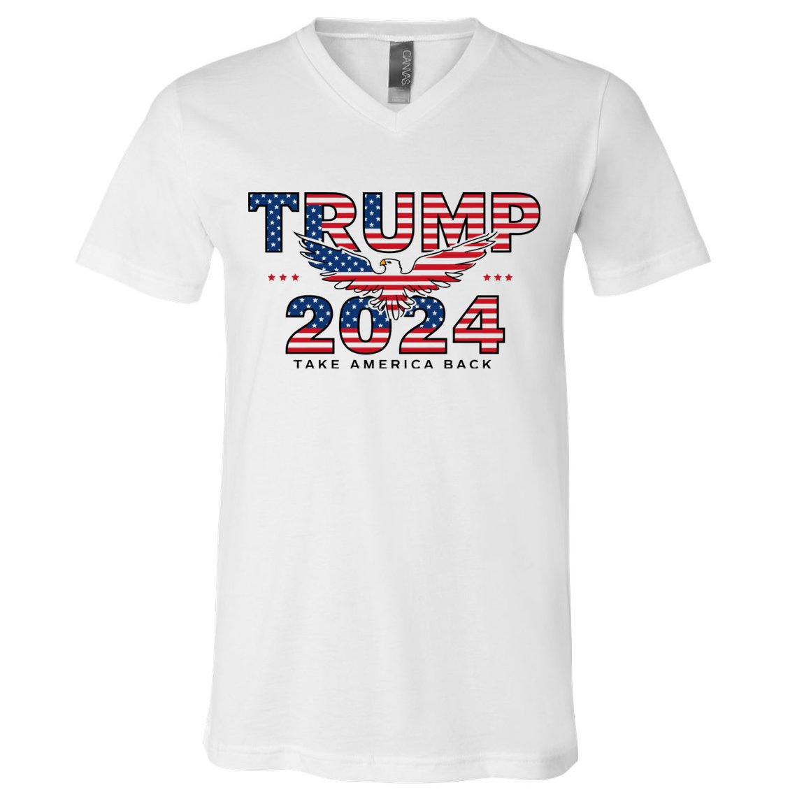 Trump 2024 Take America Back President V-Neck T-Shirt